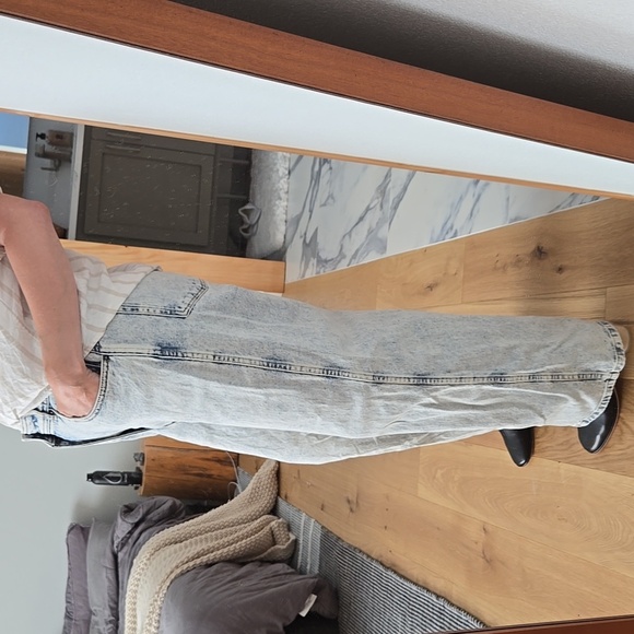 Sézane Le Crop Blue Edge Jeans | French Girl Style I VGUC, size 36 4US - Picture 6 of 13